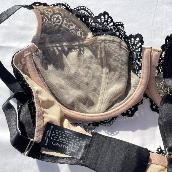 Bravissimo Millie Bra 36G Black Beige Late Underwire LN566 - Picture 3 of 3